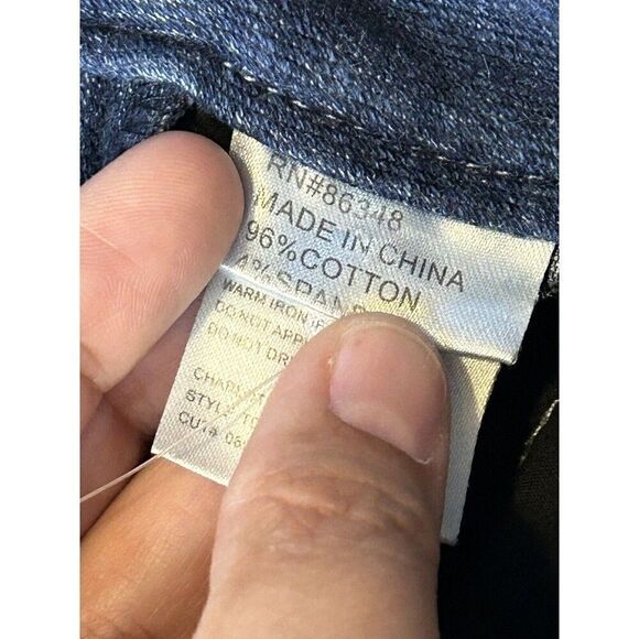 TRU LUX Women's Blue Denim Jeans Skinny Mid-Rise Size 28/6 Pants - Picture 5 of 10